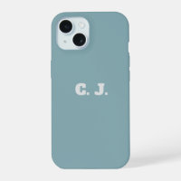 Dove Blue Personalized iPhone Case