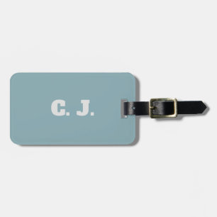 Dove Blue Personalized Luggage Tag