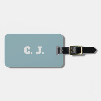 Dove Blue Personalized Luggage Tag