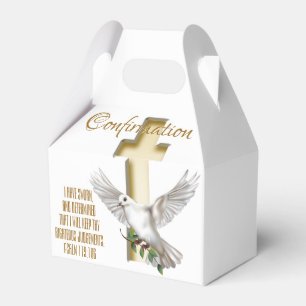 Dove Cross Confirmation Favor Box