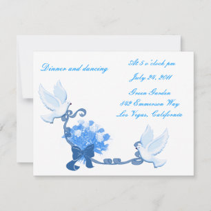 Dove Custom Reception Cards