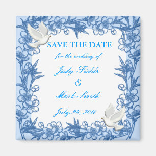 Dove Custom Save The Date Magnet