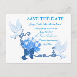 Dove Custom Save The Date Postcard