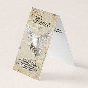 Dove de la paix Scripture personnalisée Verse