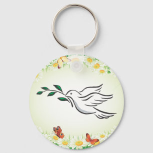 Dove designs keychain
