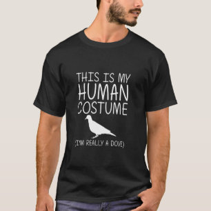 Dove Easy Halloween Human Costume Pigeon Bird Diy T-Shirt