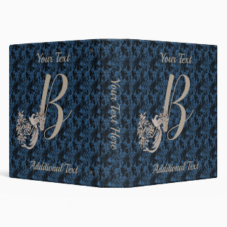 Dove Elegant Monogram Initial B Personalized Binder