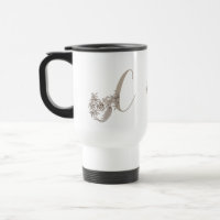 Dove Elegant Monogram Initial C Personalized