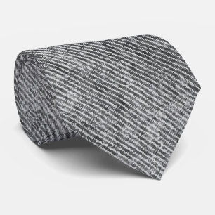 Dove Grey Denim Pattern Tie