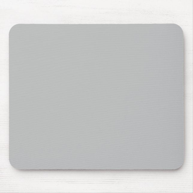 Dove Grey Grey Silver Solid Trend Colour Backgroun Mouse Pad (Front)