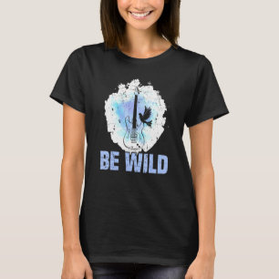 Dove Guitar Hippie Love And Peace Hipster Festival T-Shirt