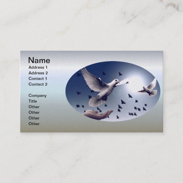 Dove Hand Trust Business Card (Front)