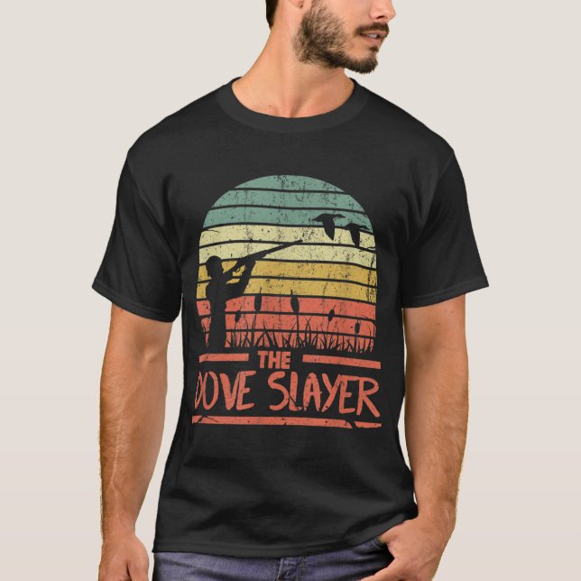 Dove Hunt Funny Retro Hunting Vintage T-Shirt (Front)
