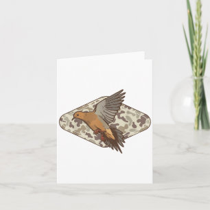 Dove Hunting Old Camo Hunter Camouflage Men Dad Gr Card