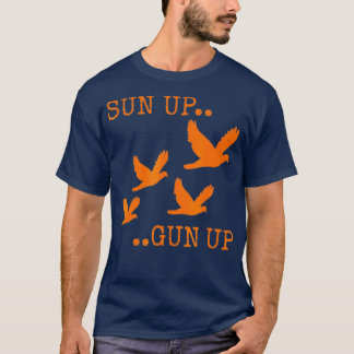 Dove Hunting Orange Camo   Sun  Gun T-Shirt