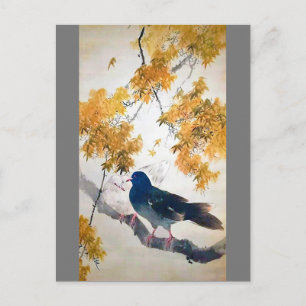 Dove in Fall, Watanabe Seitei Postcard