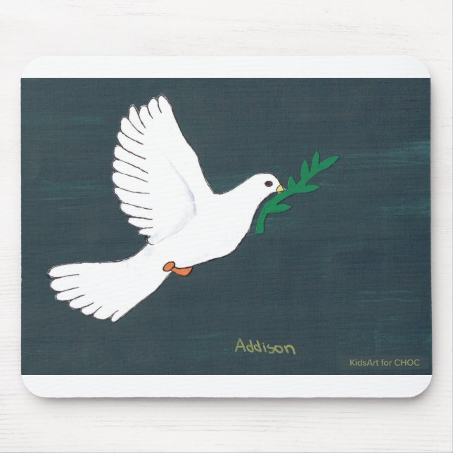 Dove - Kids Art for CHOC Mouse Pad (Front)