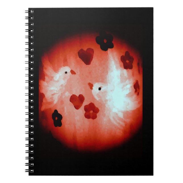 Dove Love Birds Notebook (Front)