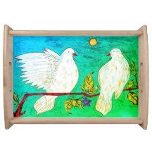 Dove Love Serving Tray