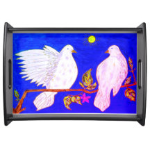 Dove Love Serving Tray