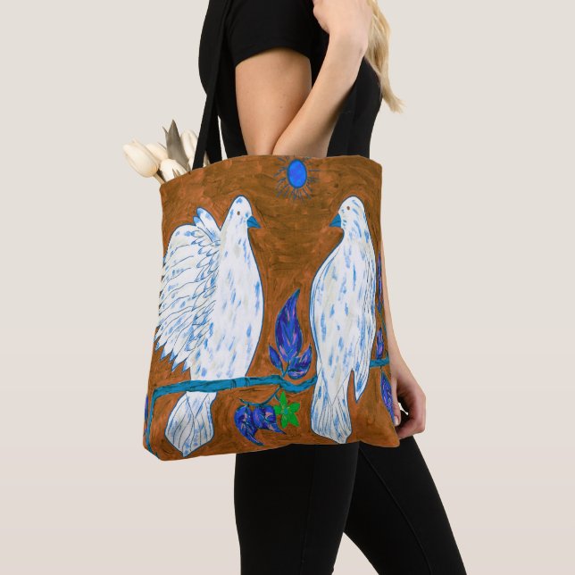 Dove Love Tote Bag (Close Up)