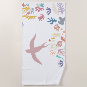 Dove Matisse Art Elements Beach Towel