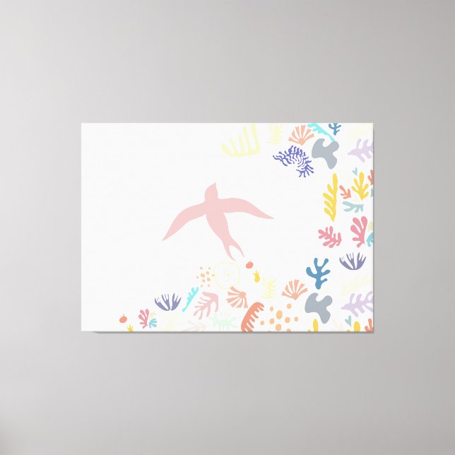 Dove Matisse Art Elements  Canvas Print (Front)