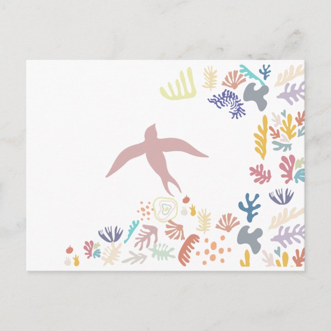 Dove Matisse Art Elements  Invitation Postcard (Front)