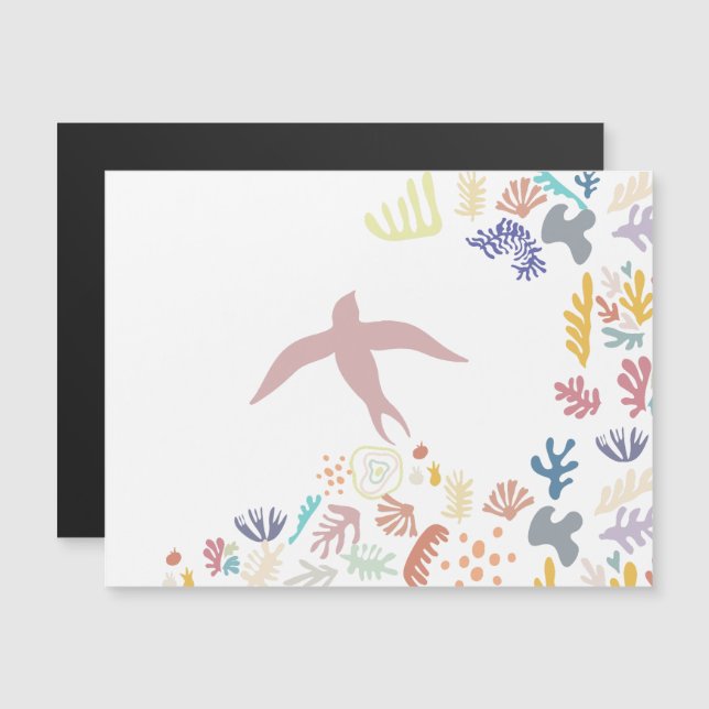 Dove Matisse Art Elements Magnetic Invitation (Front/Back)