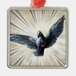 dove metal ornament