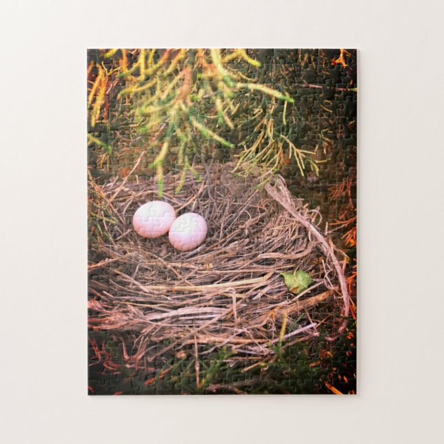 Dove Nest & Eggs Jigsaw Puzzle (Vertical)
