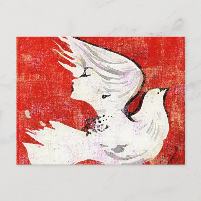 Dove of a Women ~ Carte postale / Invitation (Devant)