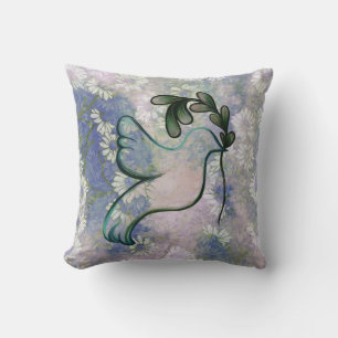 Dove of Hope and Peace                             Throw Pillow