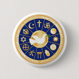 Dove of Peace 2 Inch Round Button