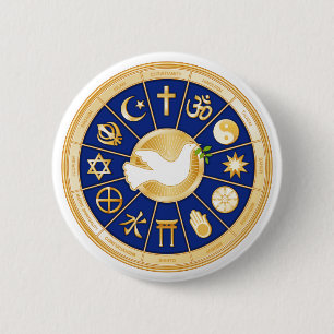 Dove of Peace 2 Inch Round Button