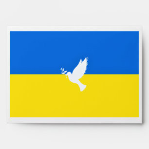 Dove of Peace - Flag of Ukraine Envelope