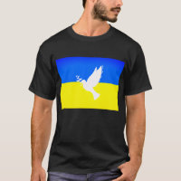 Dove of Peace Flag of Ukraine T-Shirt Freedom