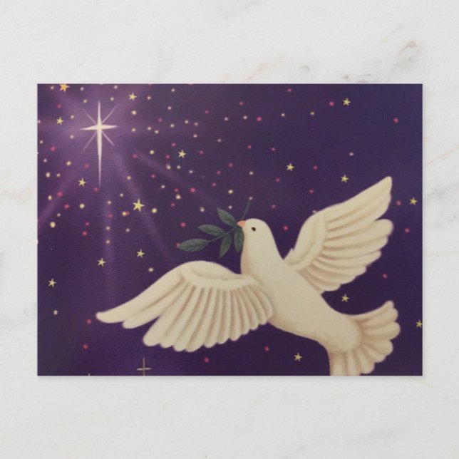 Dove of Peace Holiday Postcard (Front)
