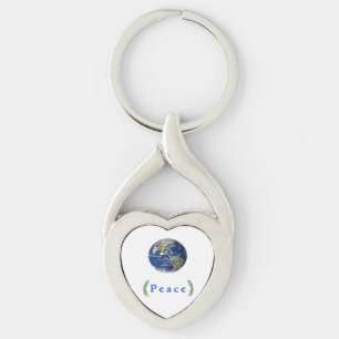 Dove of peace keychain