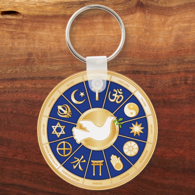 Dove of Peace Keychain (Front)