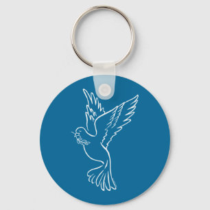 Dove of Peace Keychain