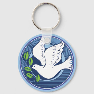 Dove of Peace Keychain