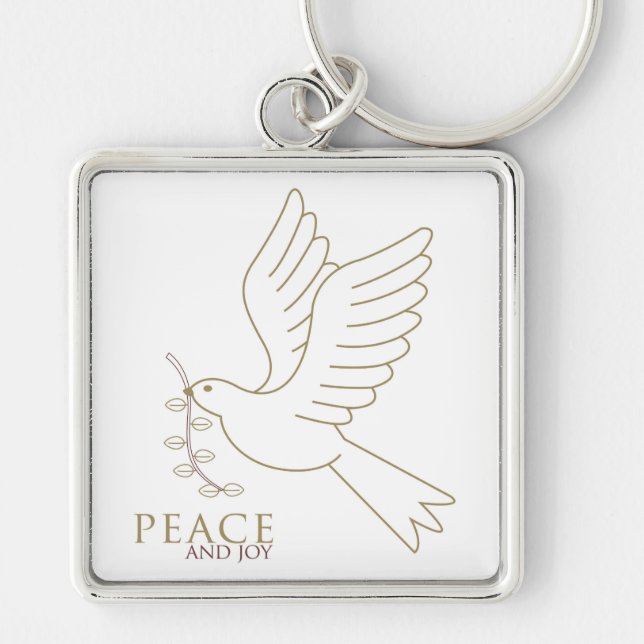 Dove of peace keychain (Front)