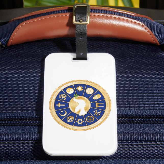 Dove of Peace Luggage Tag (Front Insitu 2)