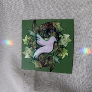 Dove of Peace on Earth and Hope for Worlds Peace   Holiday Card