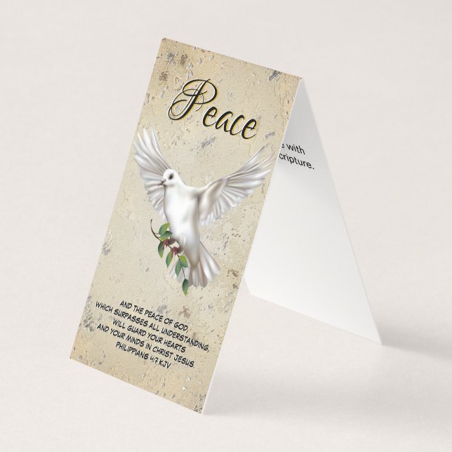 Dove of Peace Personalized Scripture Verse (Front)