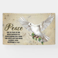 Dove of Peace Personalized Scripture Verse Church