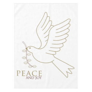 Dove of peace tablecloth