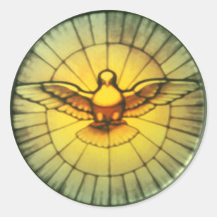 Dove of the Holy Spirit Classic Round Sticker