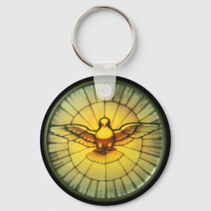 Dove of the Holy Spirit Keychain